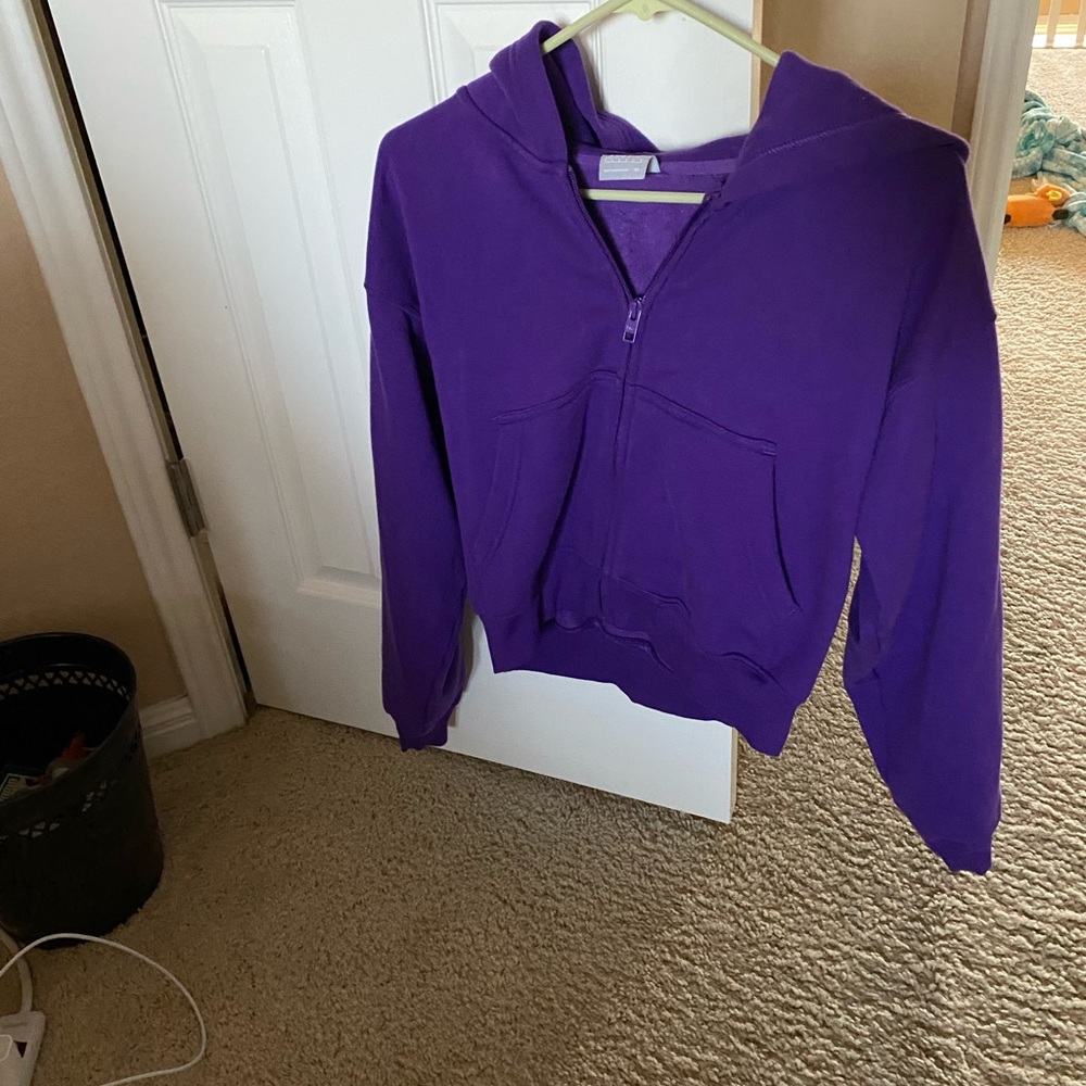 Cozy Fleece Boyfriend Boxy Zip-Up Hoodie